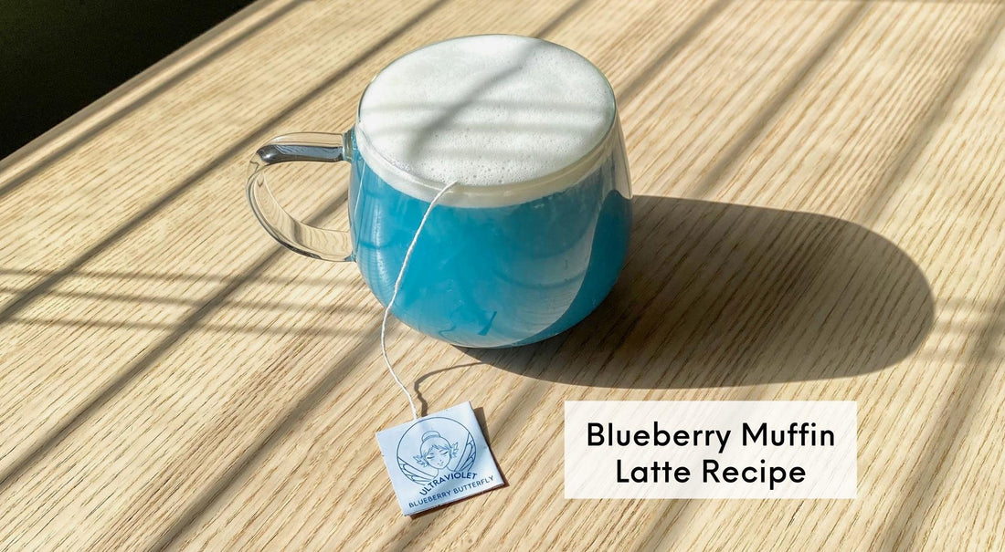 Blueberry Butterfly Latte (Blueberry Muffin Latte)